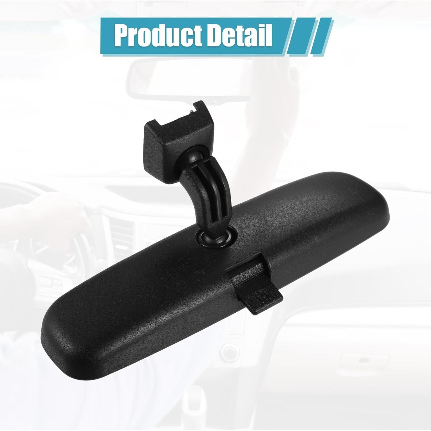 Espejo Retrovisor Interior uxcell Negro 24.5x6.5cm para Toyota Corolla