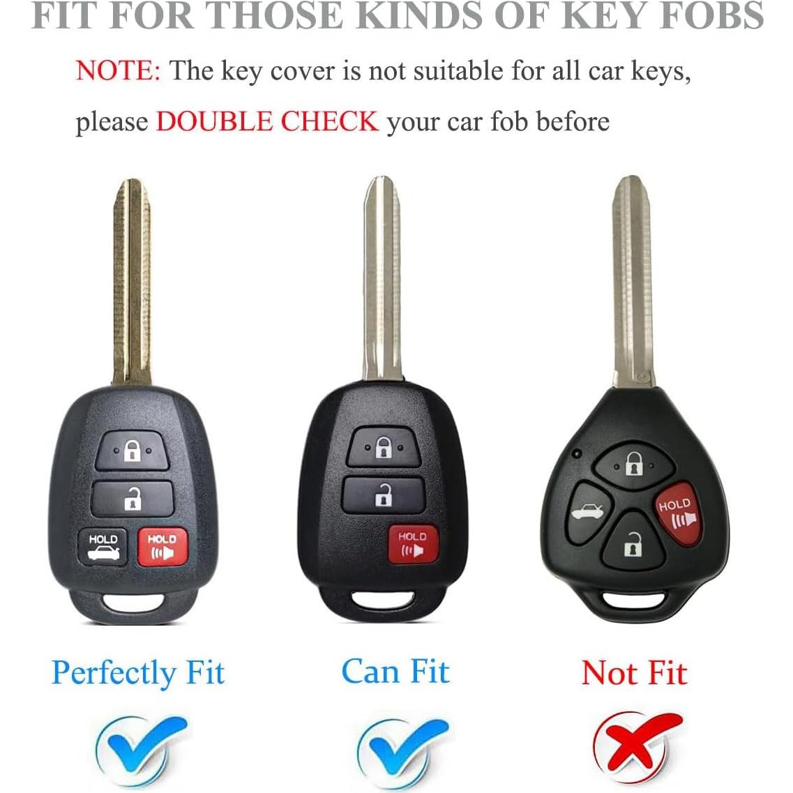 Cubierta de Llave Toyota YALNORVA con Llavero TPU Dorado Negro