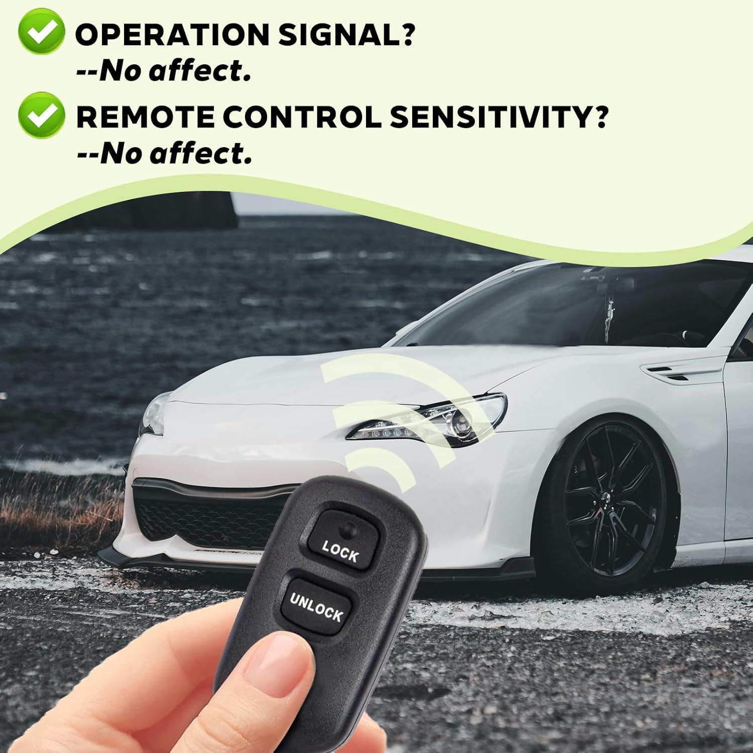 Funda de Llavero Toyota 3 Botones Reemplazo ABS Negro