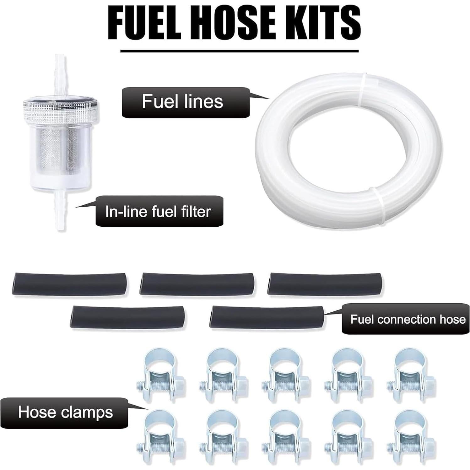 Kit de Clips para Manguera de Combustible ijuicy 17 Piezas