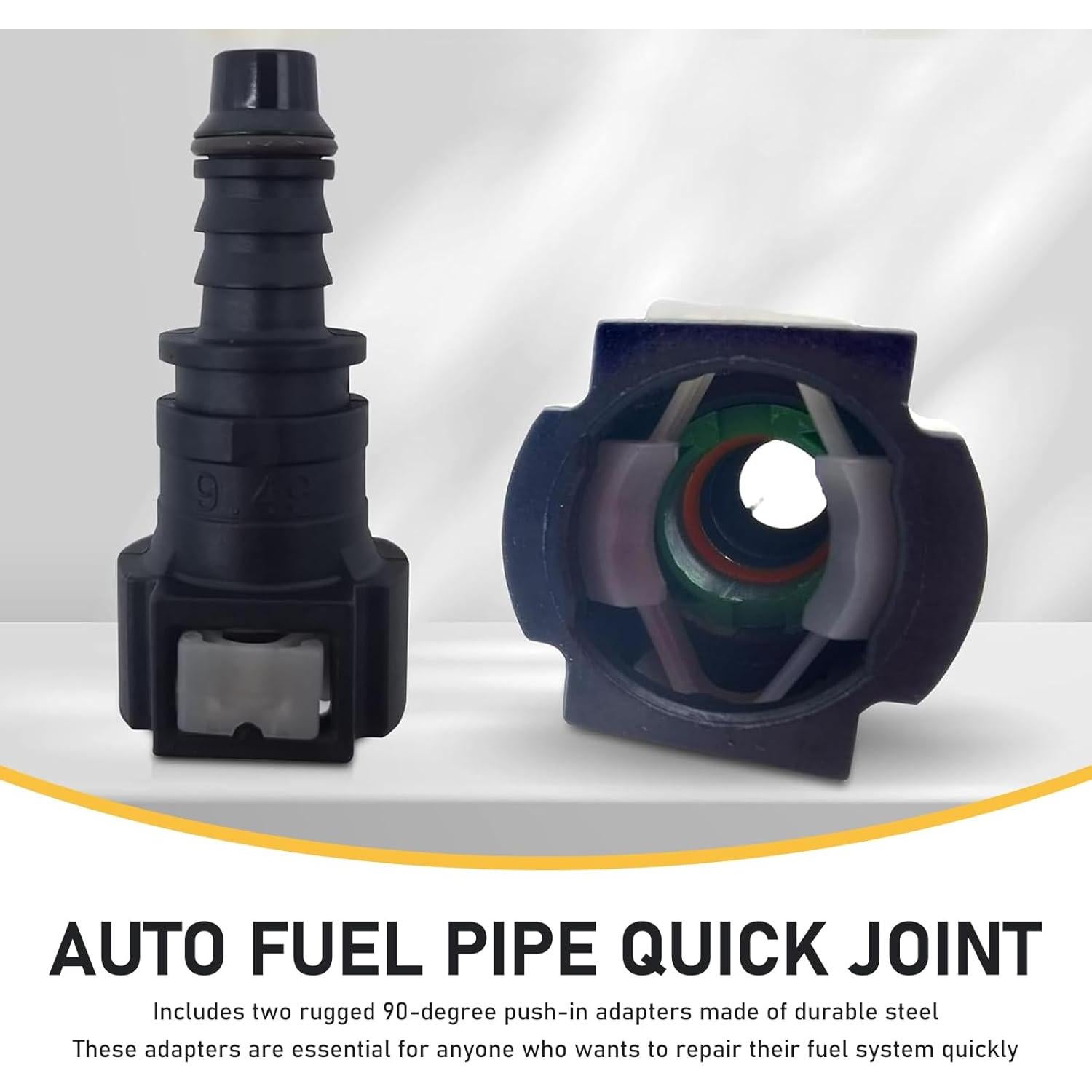 Conector Rápido de Tubería de Combustible Sinytuto 9.49mm - 2 PCS