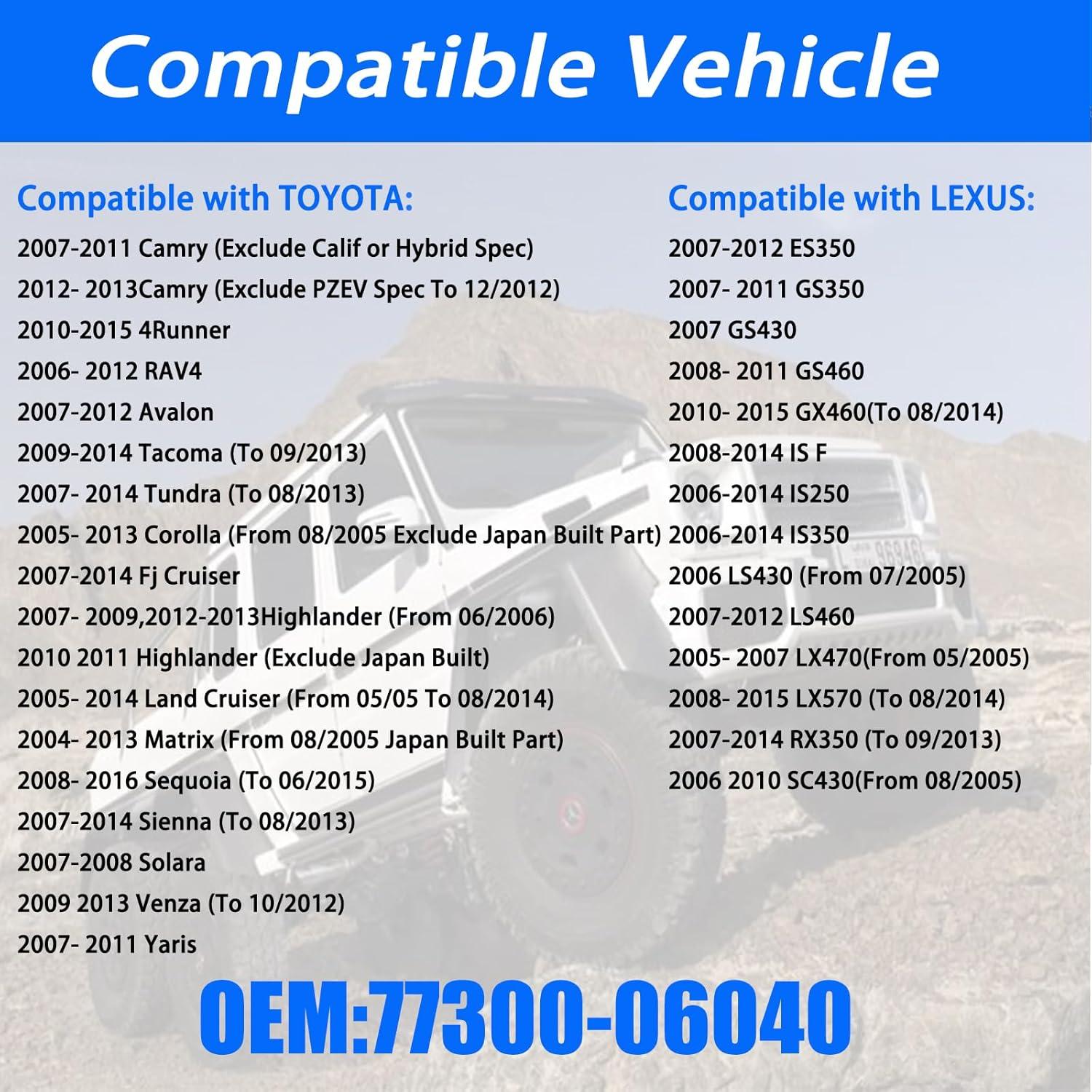 Tapa de Combustible DINGTONG 77300-06040 para Toyota y Lexus