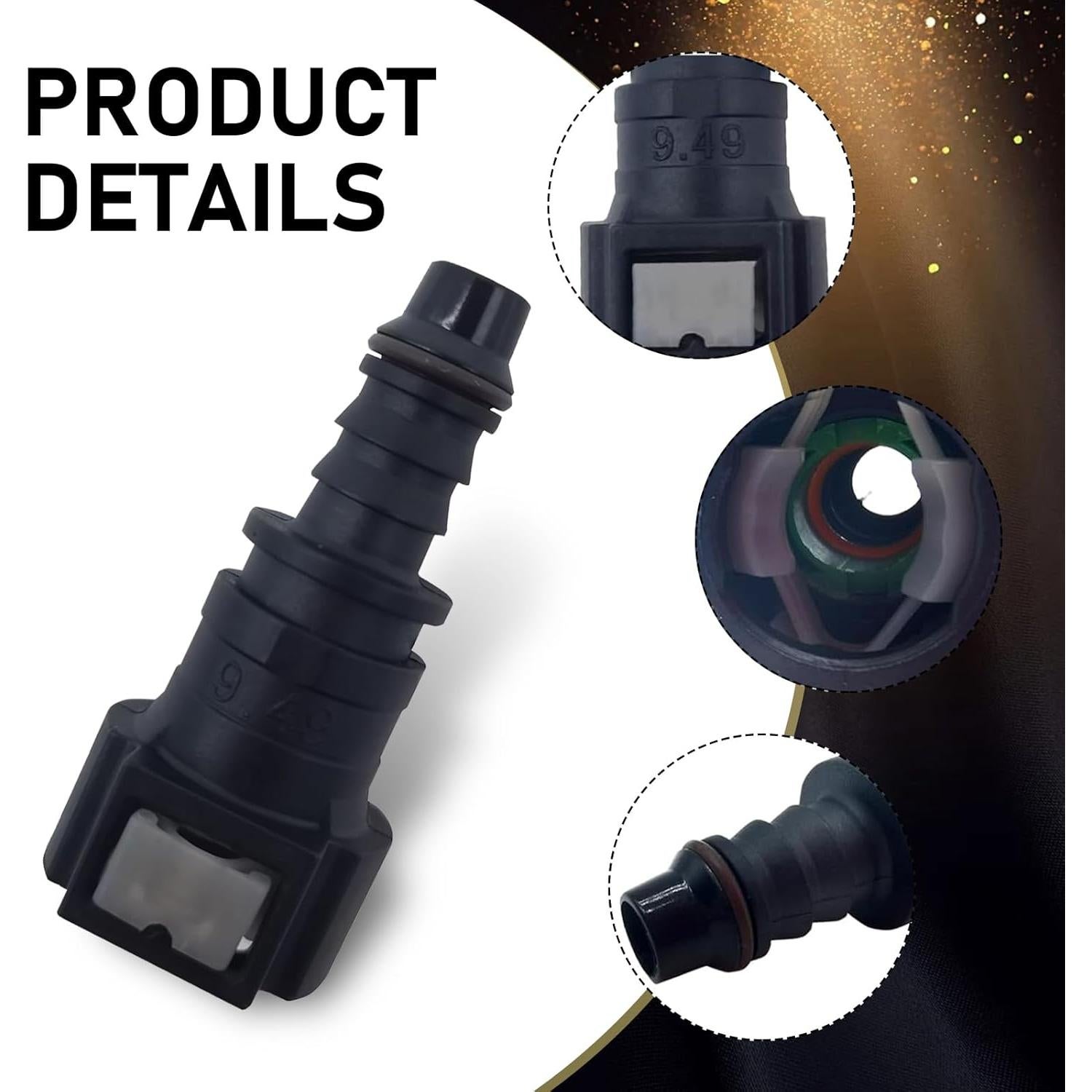 Conector Rápido de Manguera de Combustible Arwrilt 2 PCS