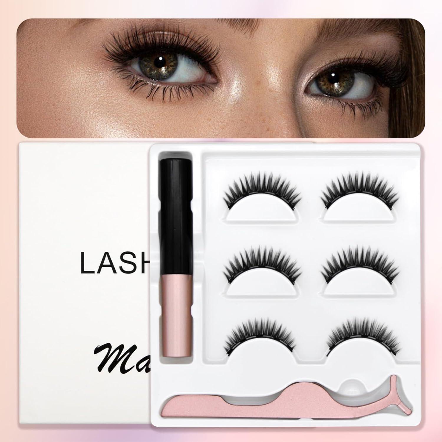 Pestañas Magnéticas Reutilizables LASHGLSO - Sin Pegamento