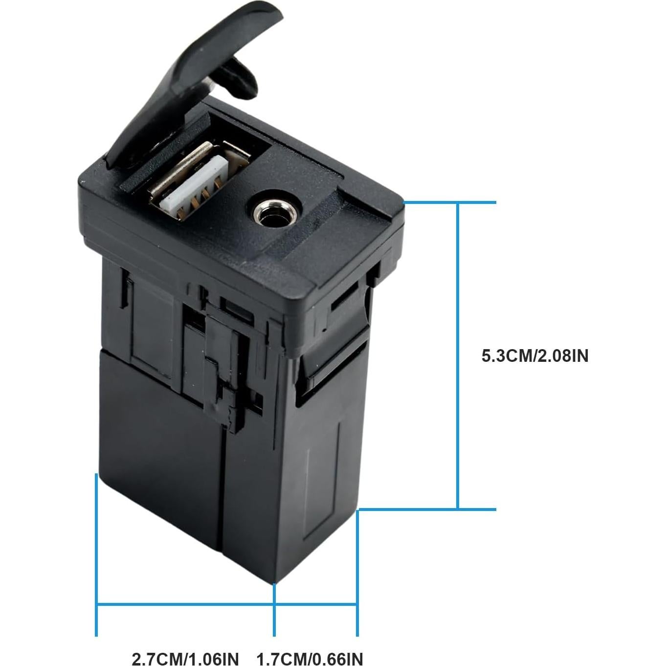 Adaptador AUX USB Jack KASturbo para Toyota Camry Corolla Tacoma