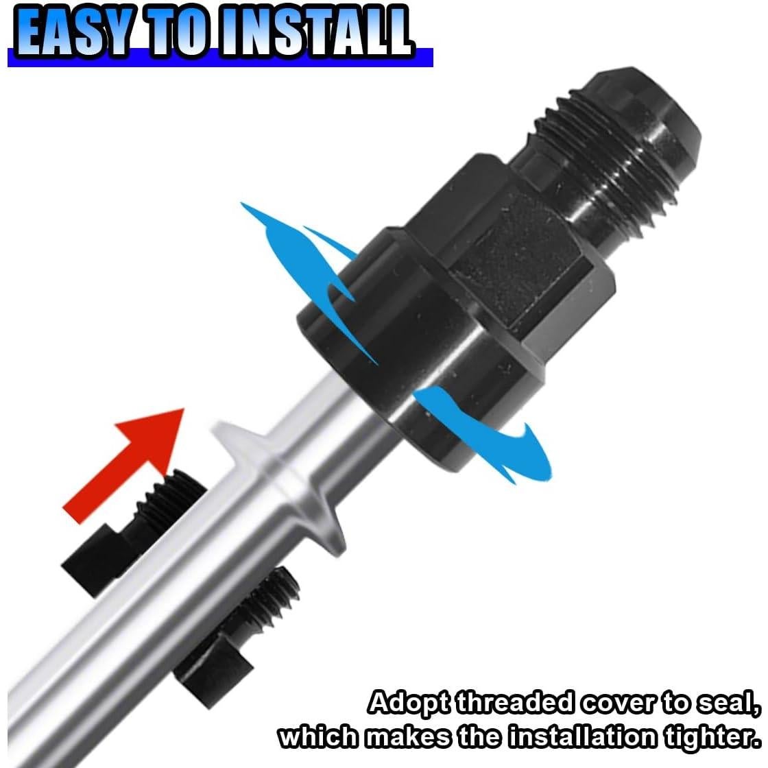 Conector Rápido de Combustible KITUREK 6AN 3/8" y 5/16"