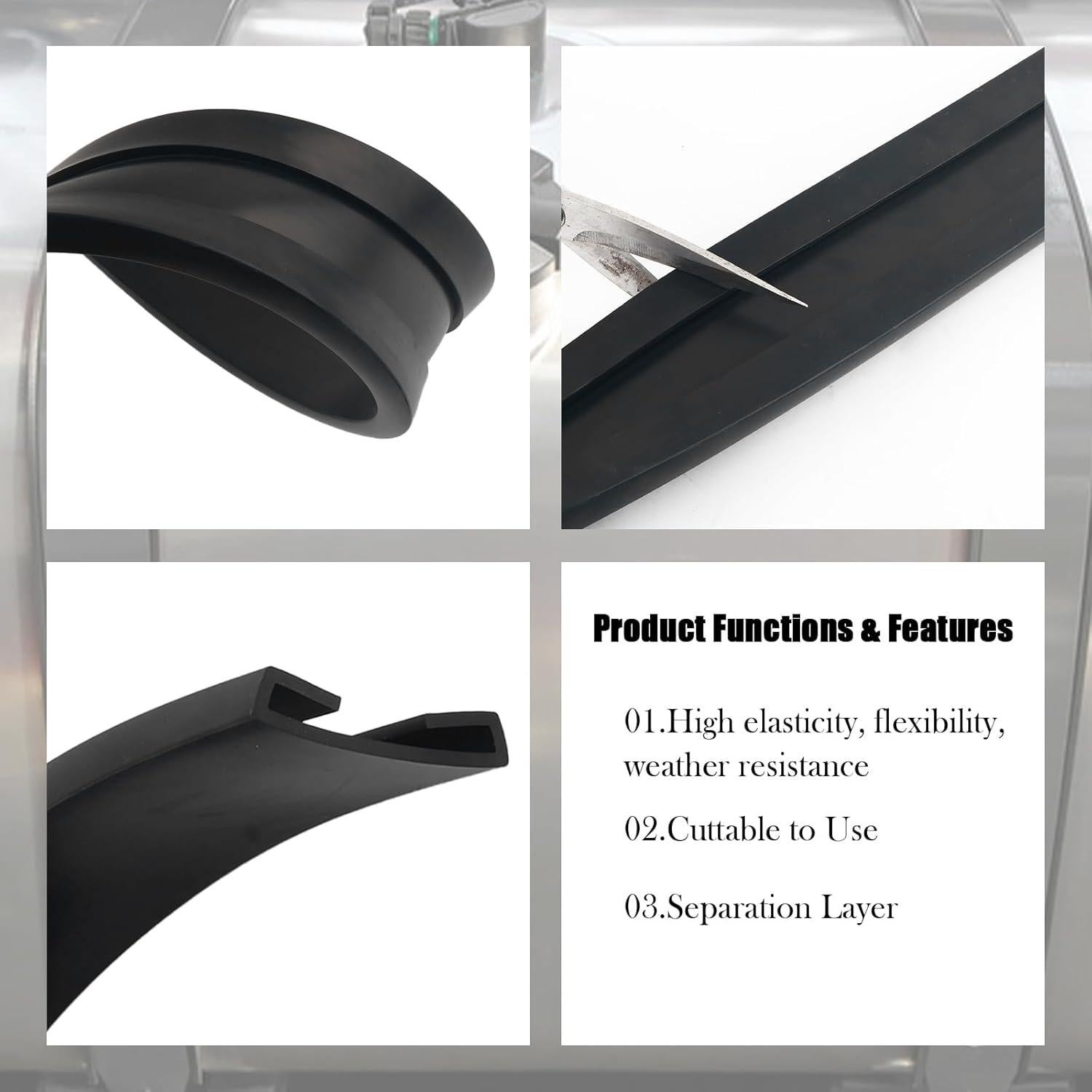 Aislador de Correas de Tanque de Combustible YGDMD 1.8m EPDM