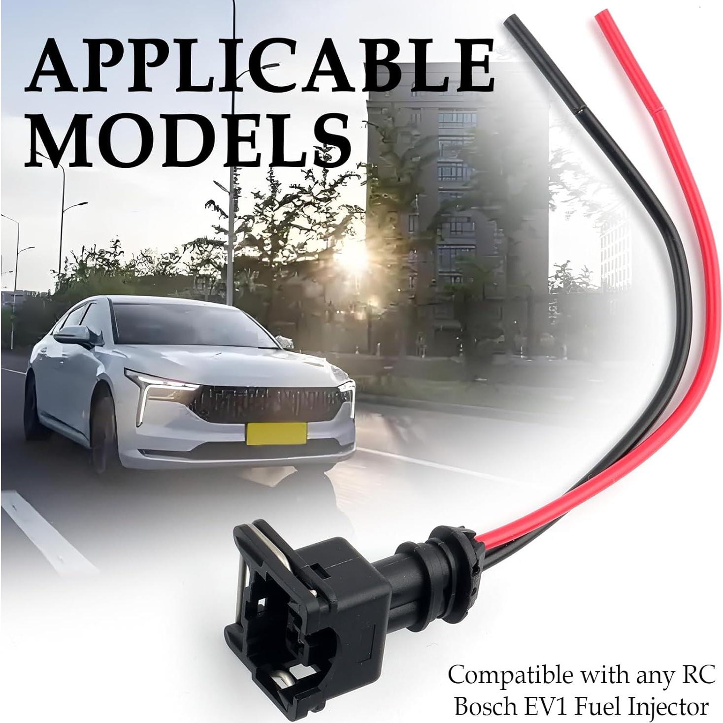 Conector de inyector de combustible Salior 8 piezas nylon