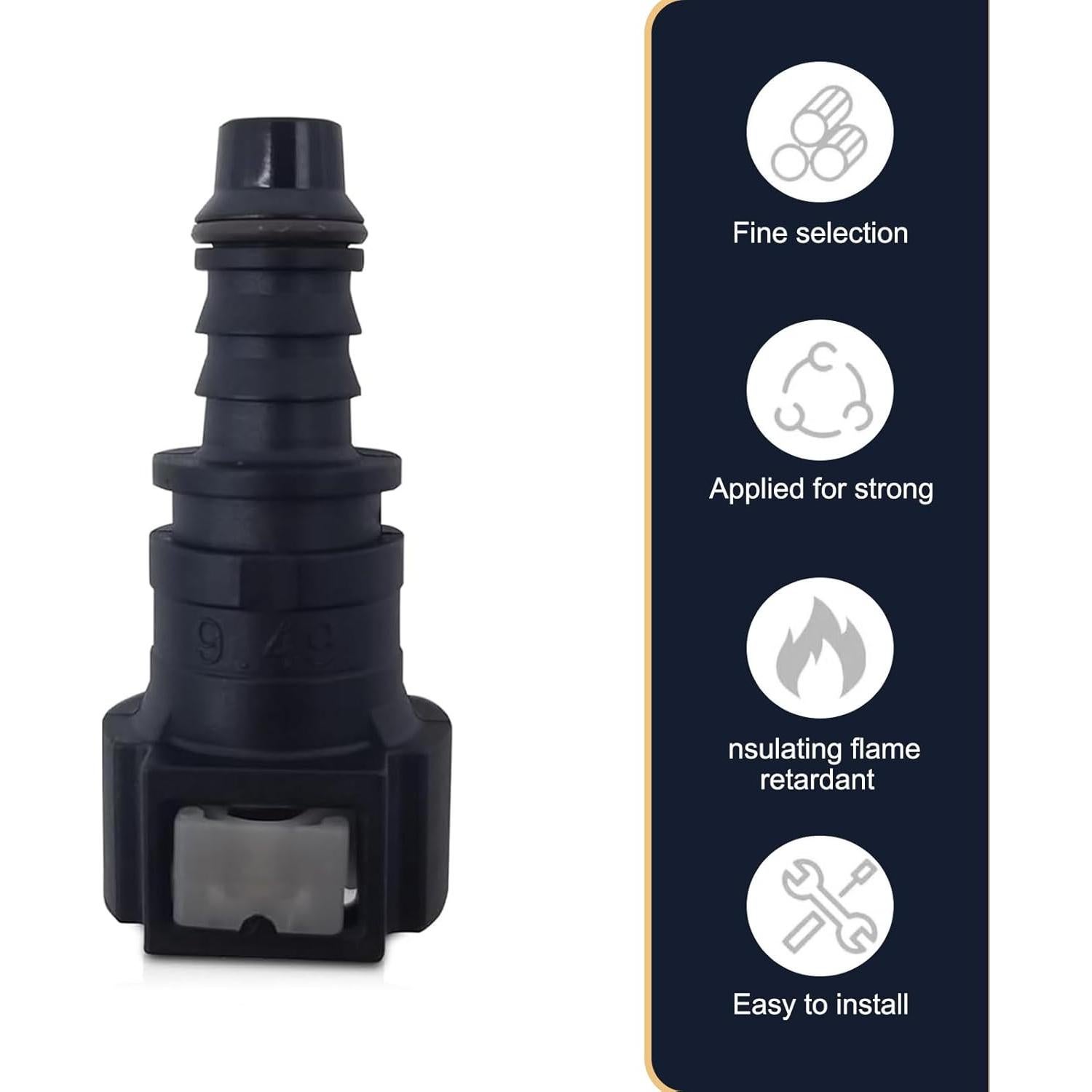 Conector rápido de combustible JawGrew 2 PCS Nylon PA12