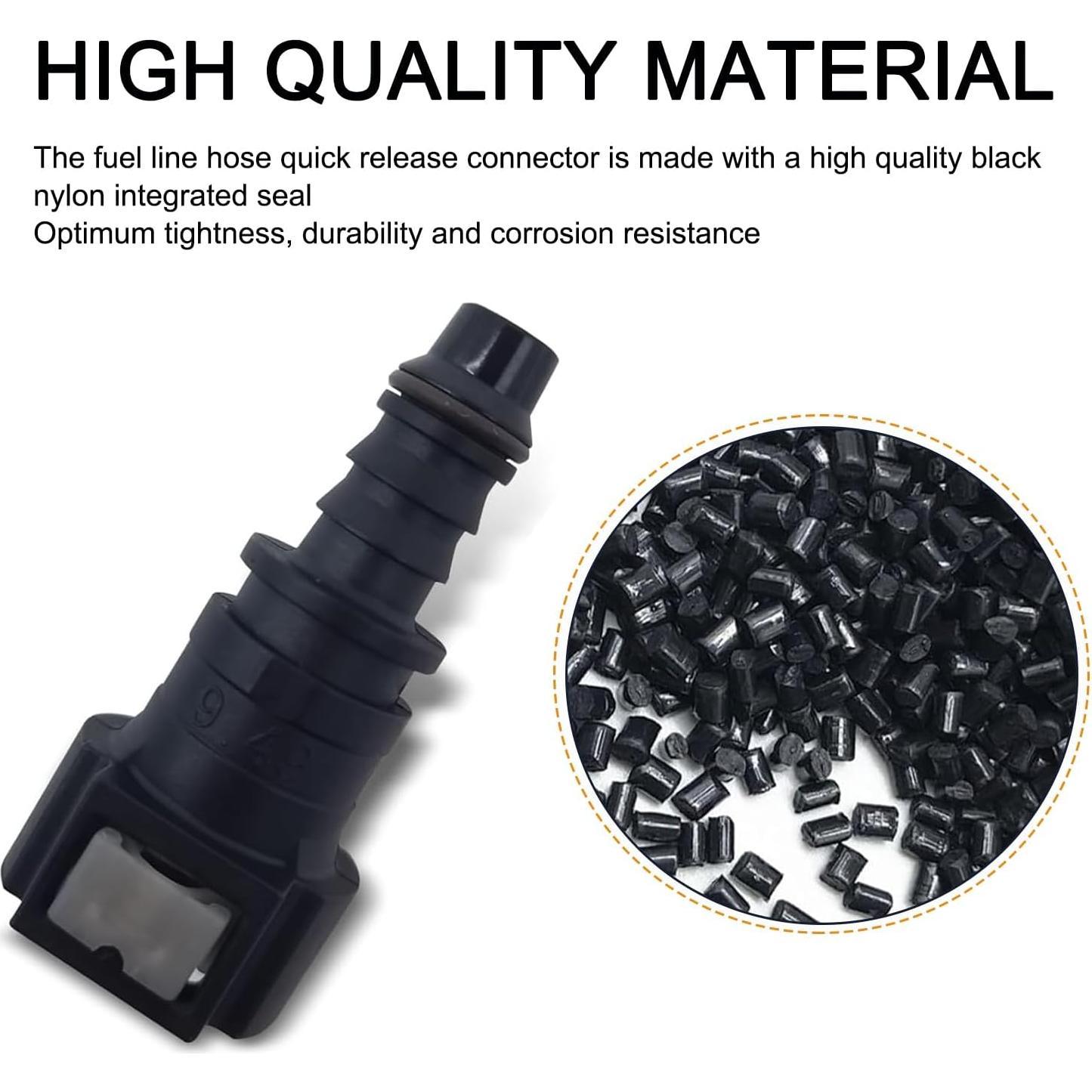 Conector rápido de combustible JawGrew 2 PCS Nylon PA12