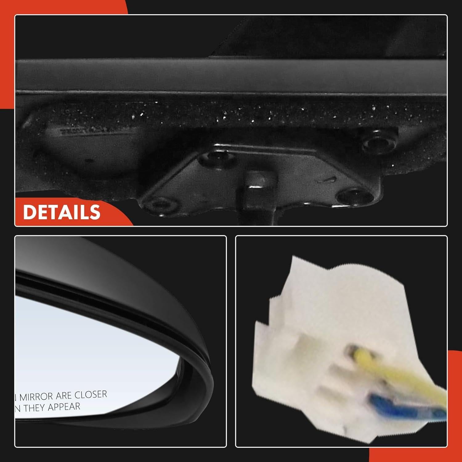 Espejo Retrovisor Exterior Manual A-Premium Toyota Yaris 2012-2014