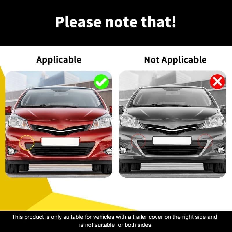 Cubierta de remolque Goholy para Toyota Yaris 2012-2014 - Negro