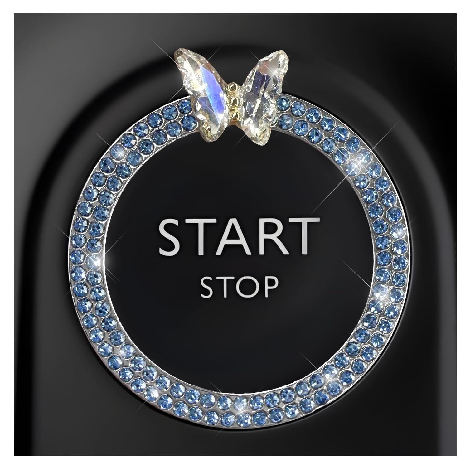 Cubierta de Botón de Inicio de Motor DXNQ Azul Brillante