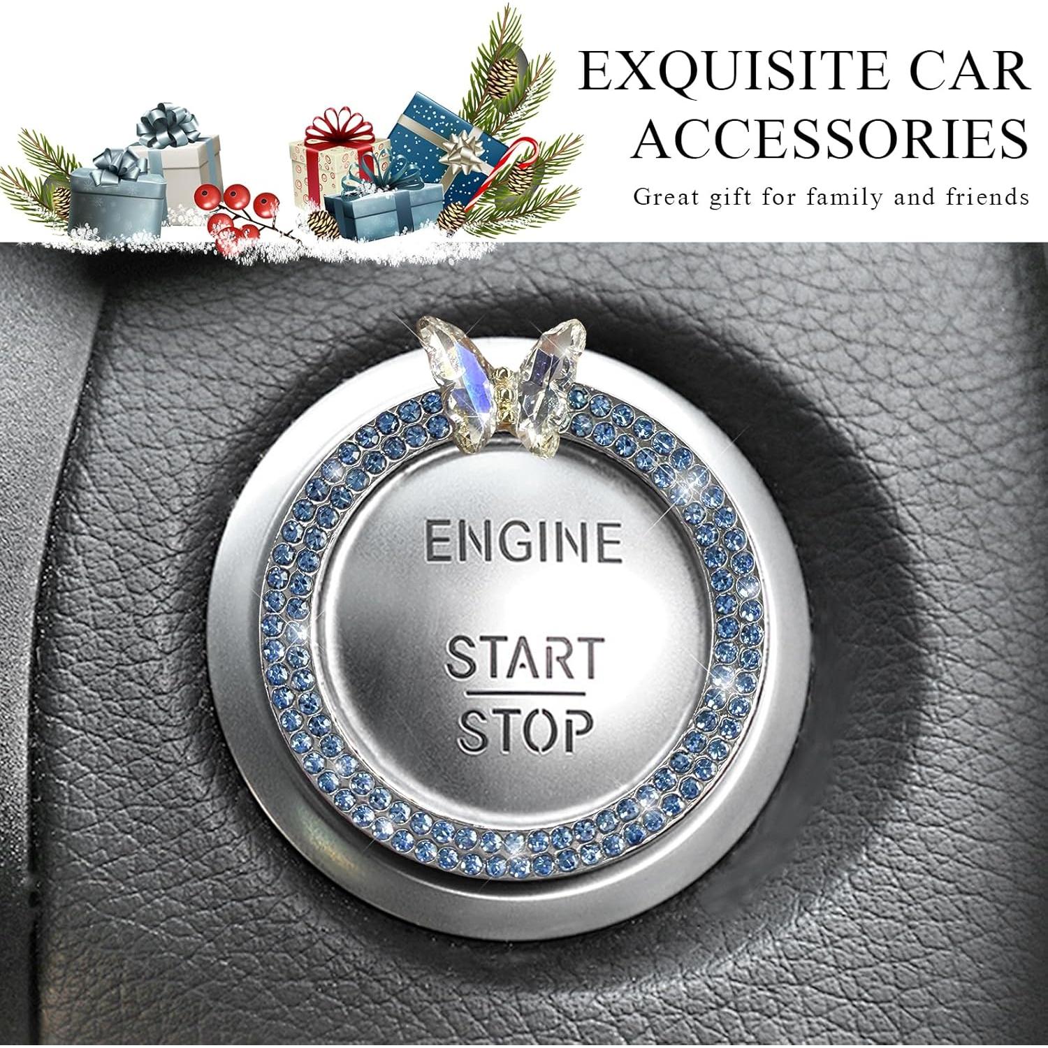 Cubierta de Botón de Inicio de Motor DXNQ Azul Brillante