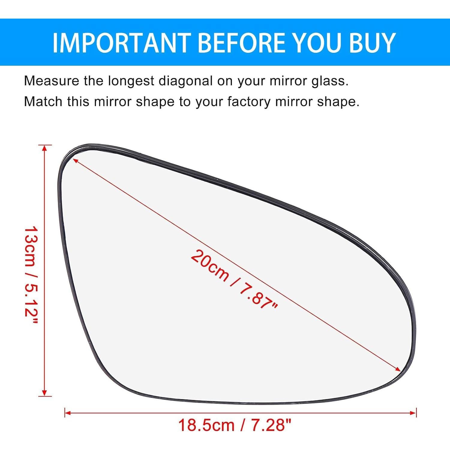 Espejo Calentado Lateral Derecho TOP-VIGOR para Toyota