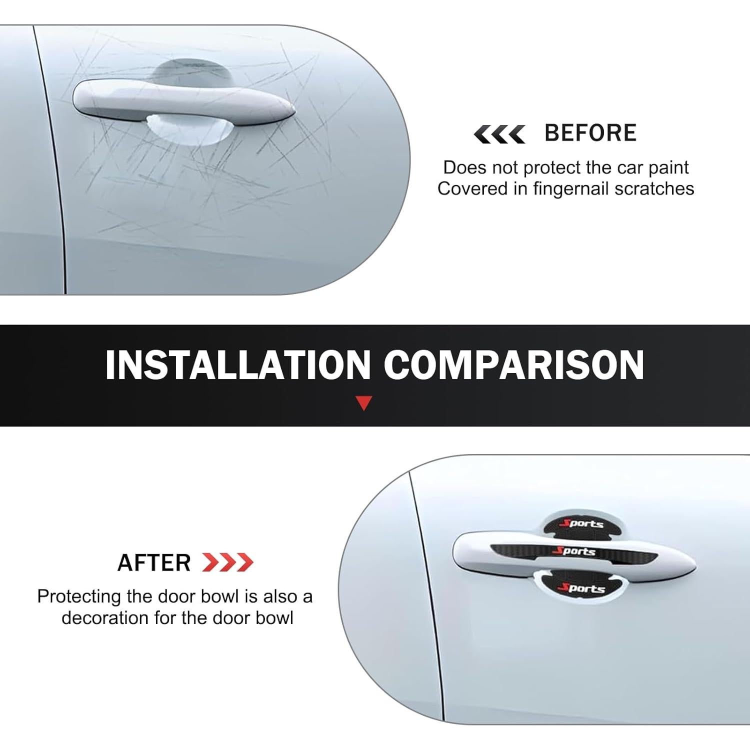 Protector de Manija de Puerta Zikefest ZIK1FT 8PCS Universal