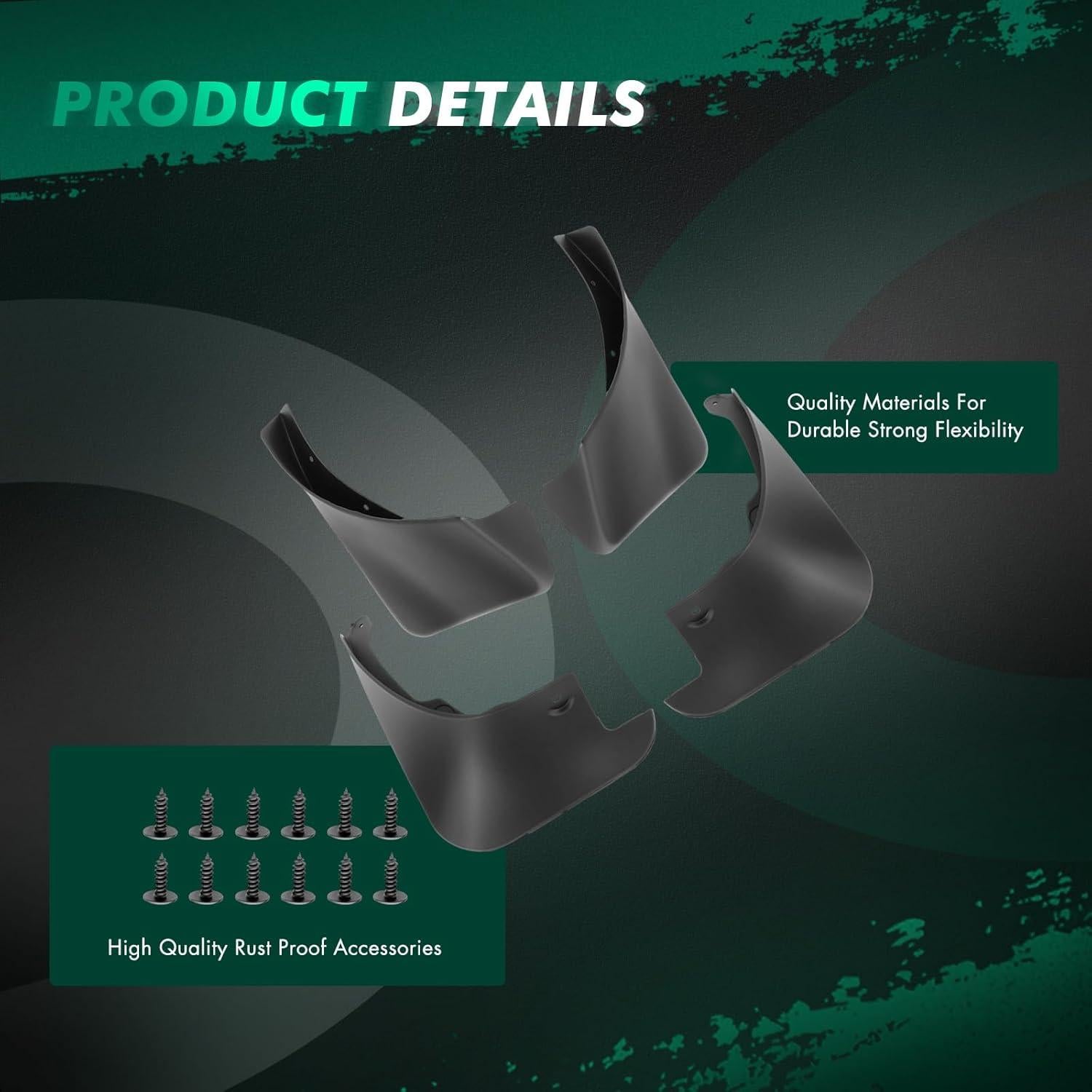 Juego de Guardabarros SCITOO para Toyota Yaris 2005-2011