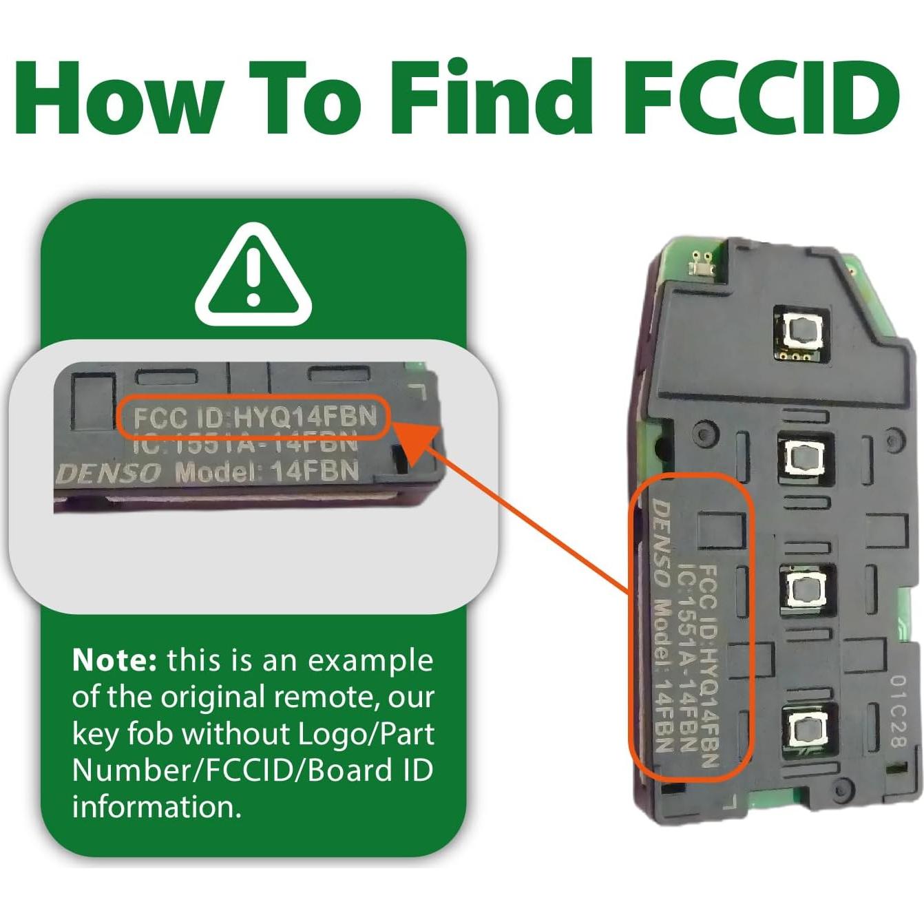 Llave de Proximidad Inteligente Toyota Corolla 2019-2021 HYQ14FBN