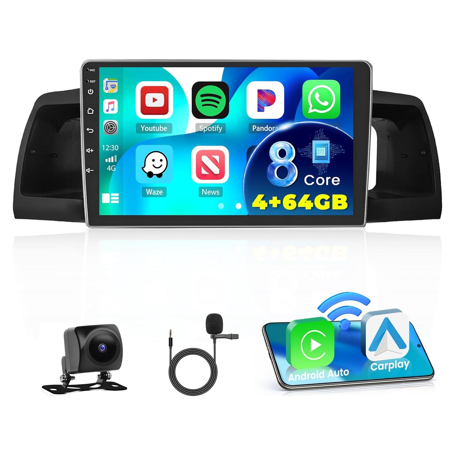 Radio Estéreo Android 4+64GB Inefala para Toyota Corolla EX 2005-2012