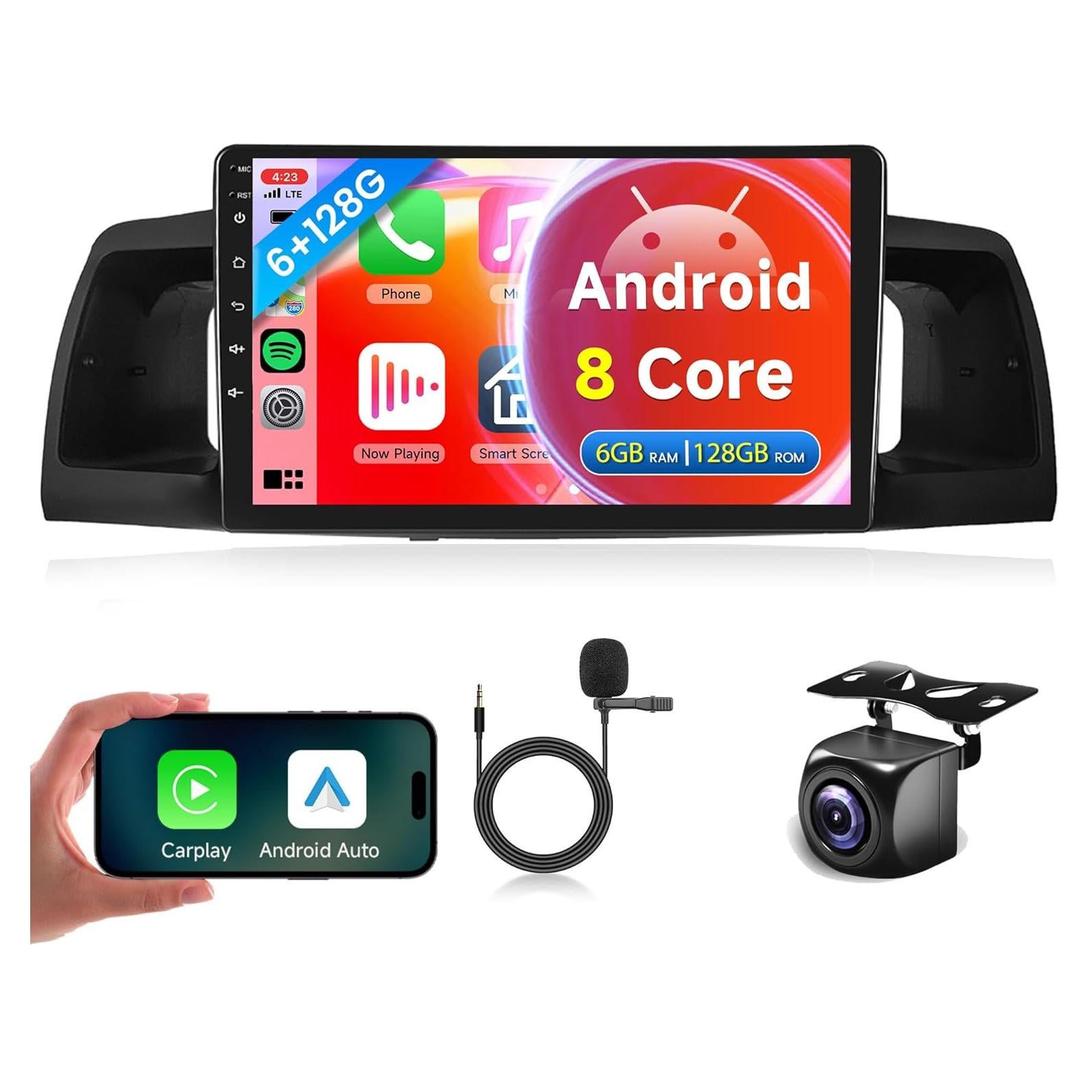 Radio de Coche Rimoody 8 Core 6G+128G para Toyota Corolla 2007-2012