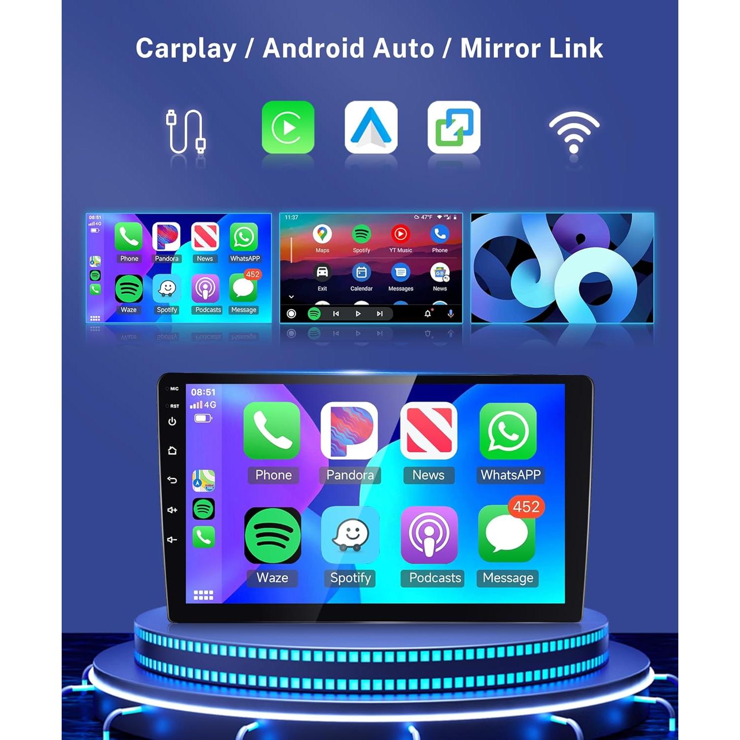 Radio de Coche Rimoody 8 Core 6G+128G para Toyota Corolla 2007-2012