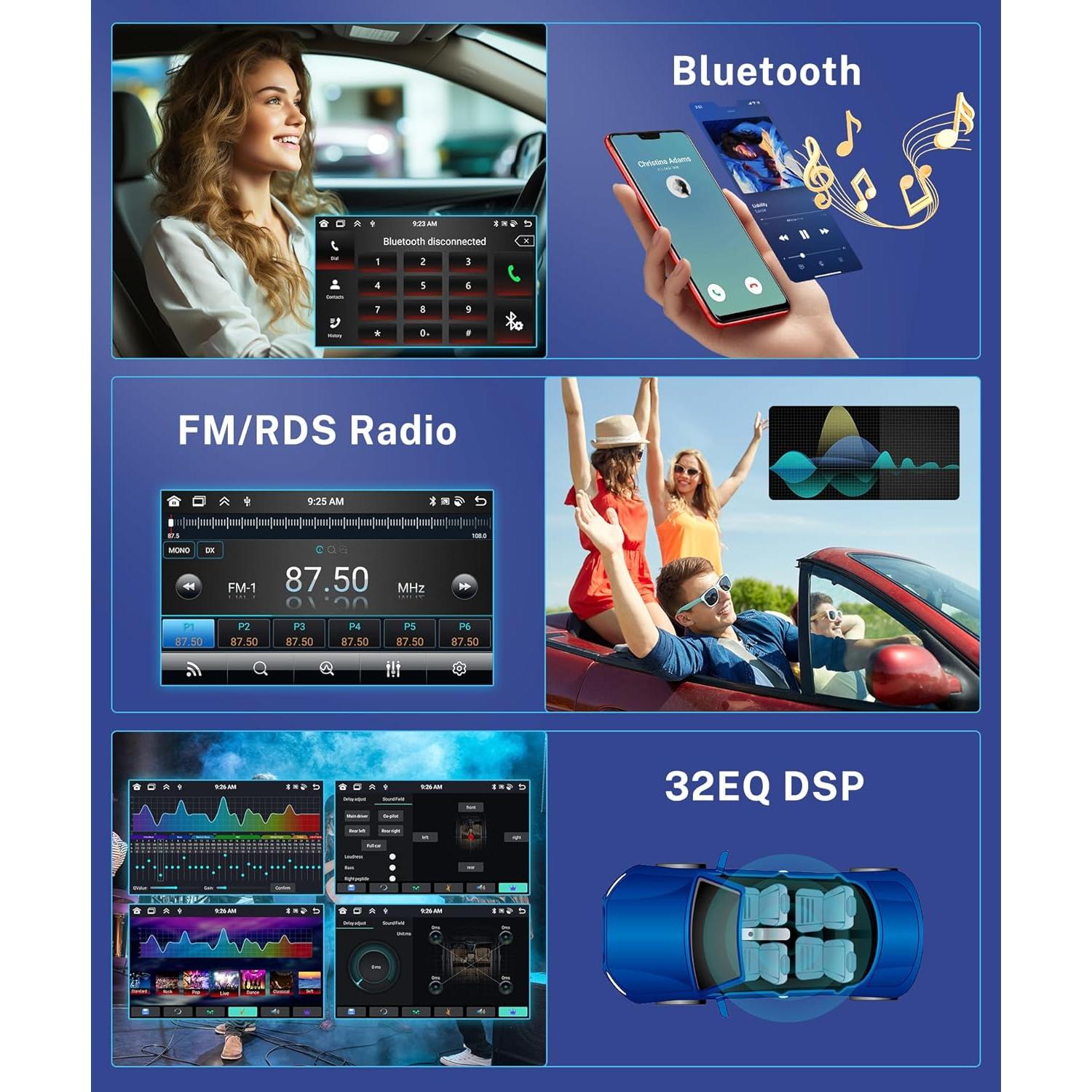 Radio de Coche Rimoody 8 Core 6G+128G para Toyota Corolla 2007-2012