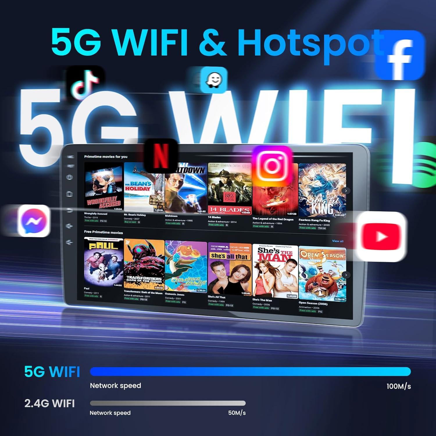 Estéreo para Toyota Corolla 2014-2016 Jerqry 64GB Bluetooth GPS