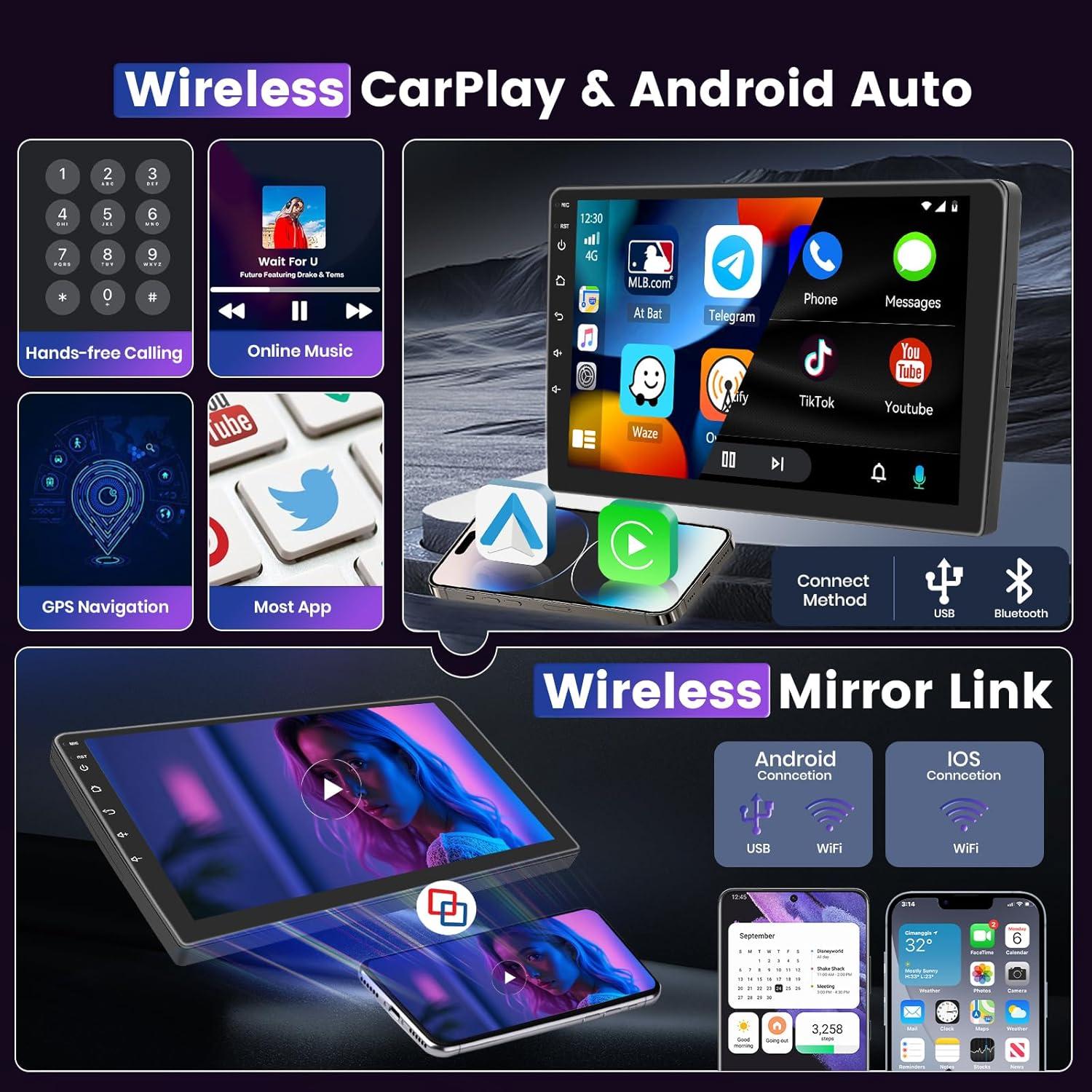 Radio Android 8 Core 4GB 64GB para Toyota Corolla 2009-2013