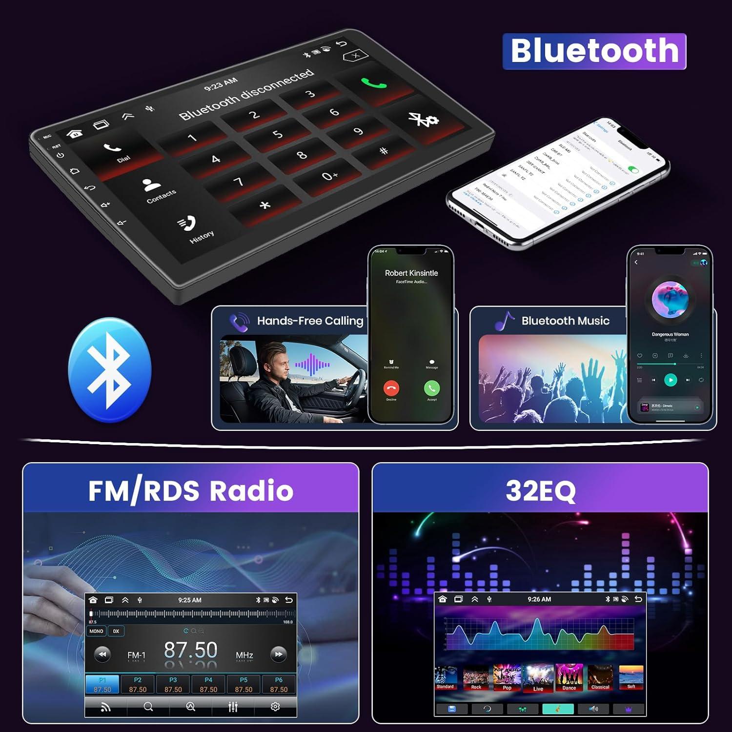 Radio Android 8 Core 4GB 64GB para Toyota Corolla 2009-2013