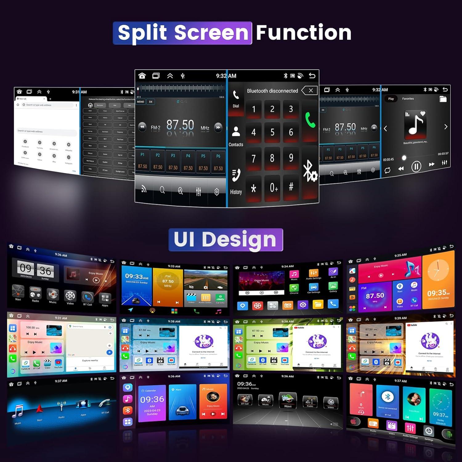 Radio Android 8 Core 4GB 64GB para Toyota Corolla 2009-2013