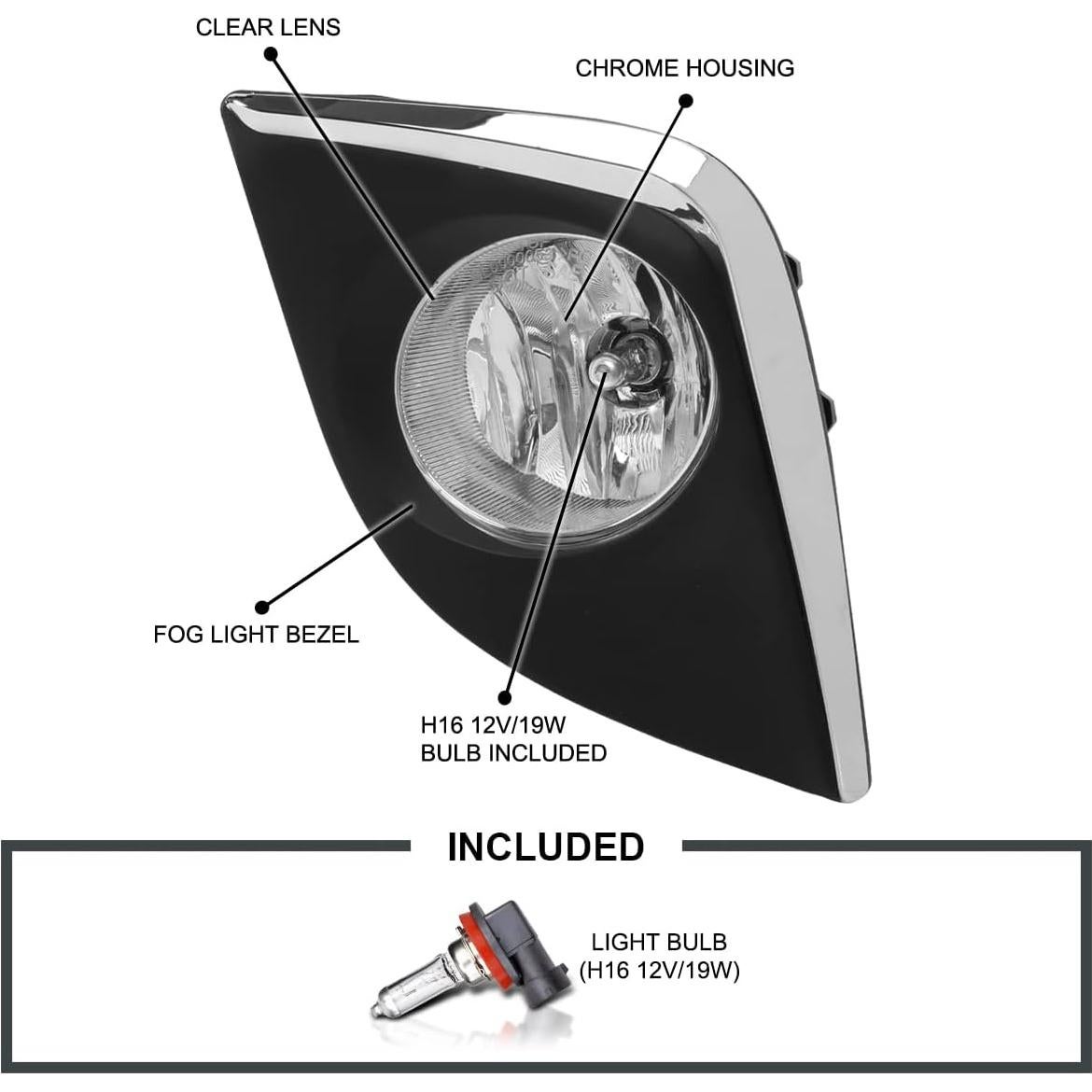 Faros Antiblanco Spec-D Tuning para Toyota Corolla 2014-2016