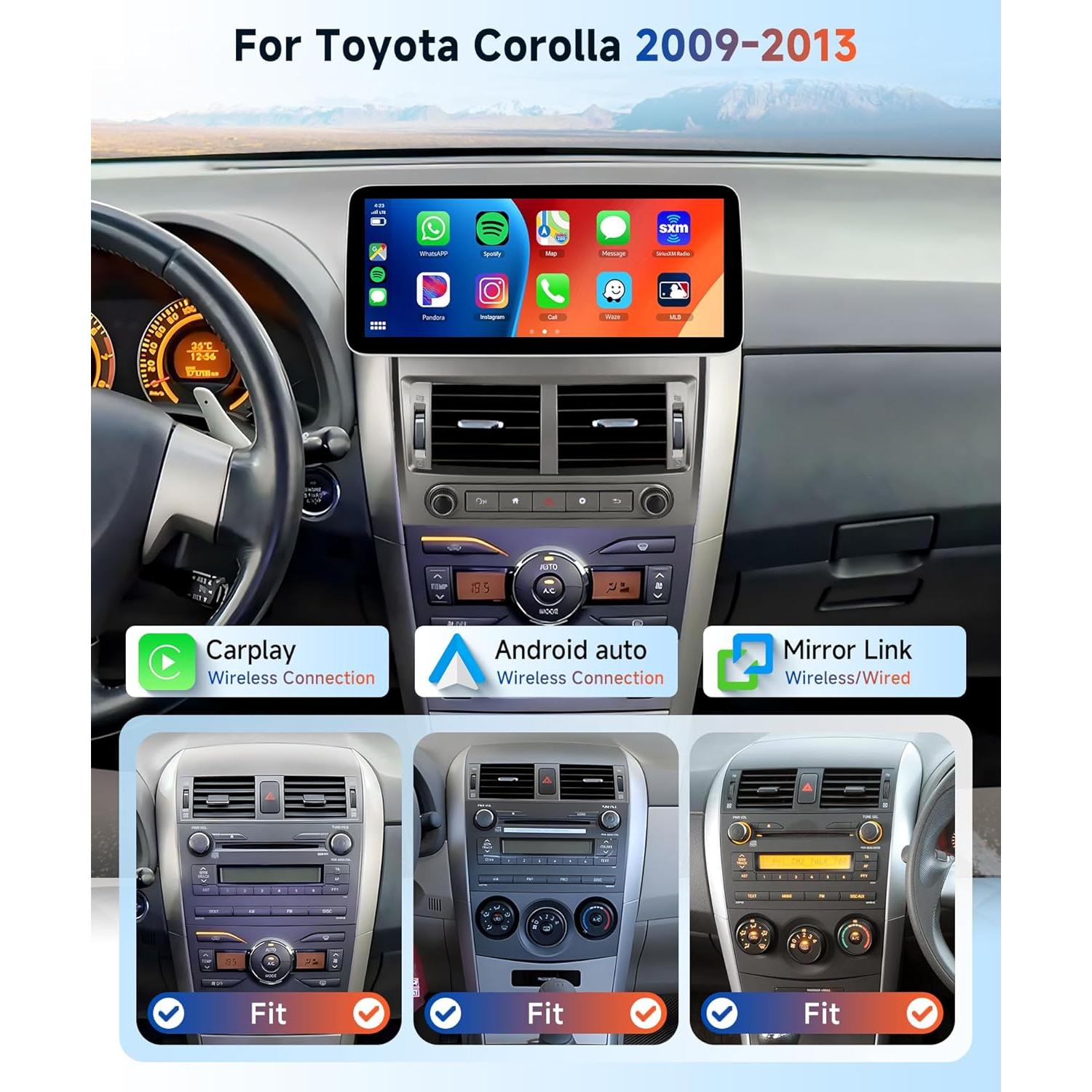 Estéreo de Coche Rimoody 12.3" Android 13 para Ford Fiesta 2009-2013