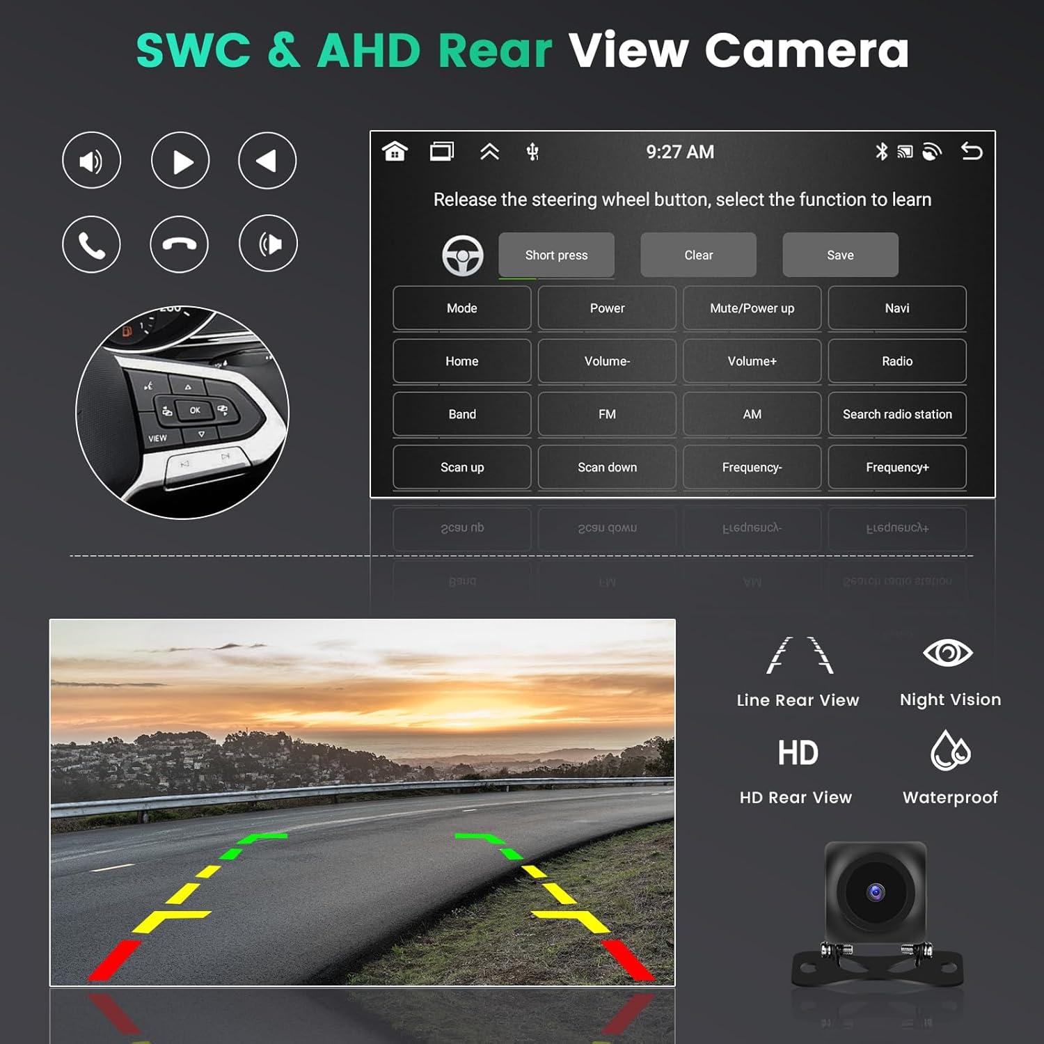 Estéreo Android 15 Hikity 9" para Toyota Corolla EX 2006-2013