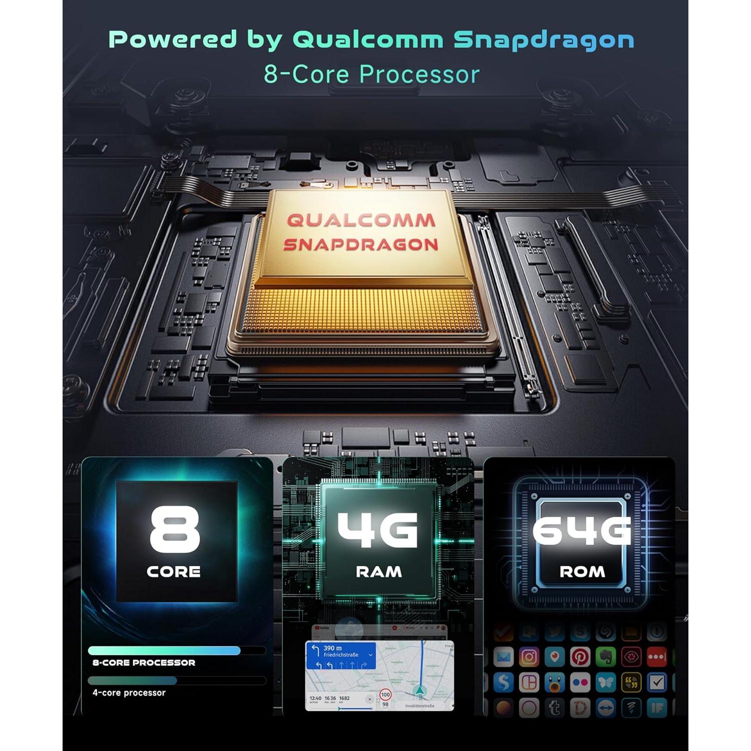 Estéreo de Coche MAHVEC 9" Android 13 para Toyota Corolla EX