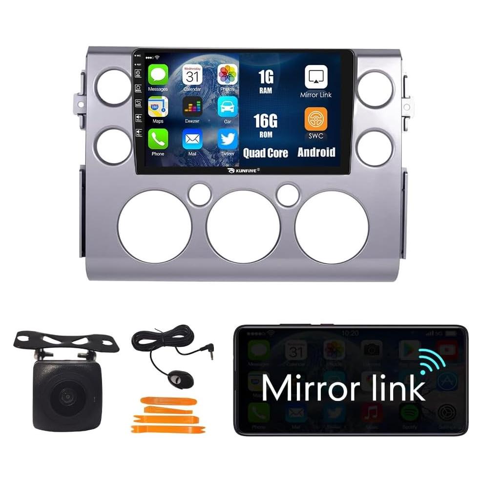 Estéreo Android KUNFINE 9" para Toyota Fj Cruiser 2006-2020