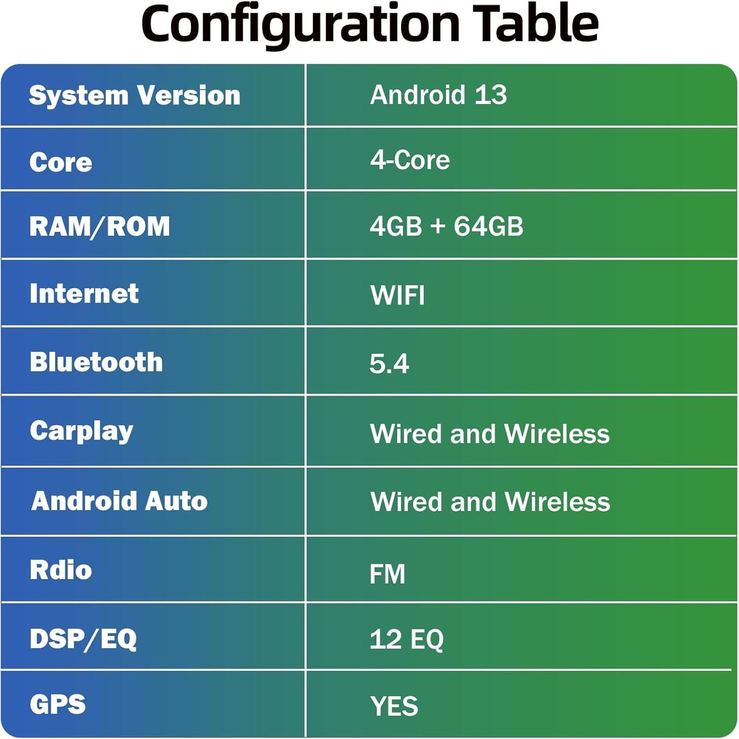 Estéreo Android 13 9" WheelX para Toyota Corolla 2009-2013