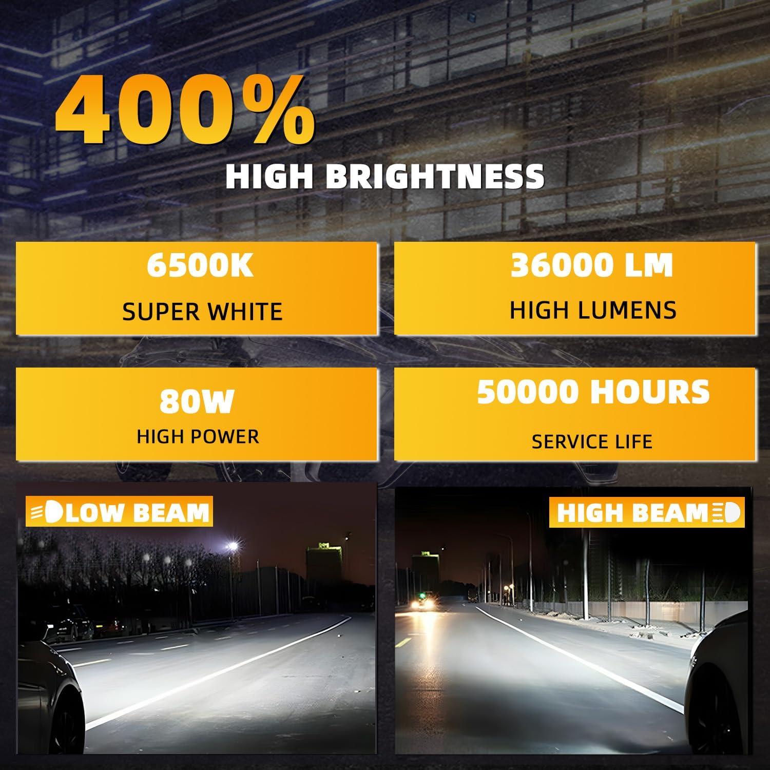 Luces LED XG Glitter 9005/9006 para Toyota Corolla 2001-2013