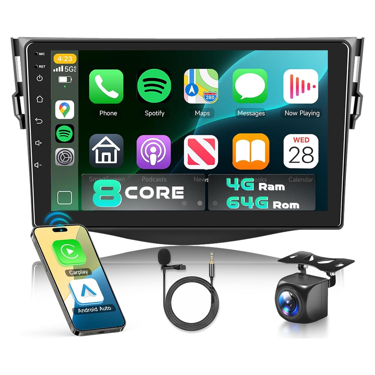 Estéreo Android 13 MAHVEC para Toyota RAV4 2007-2011 9"