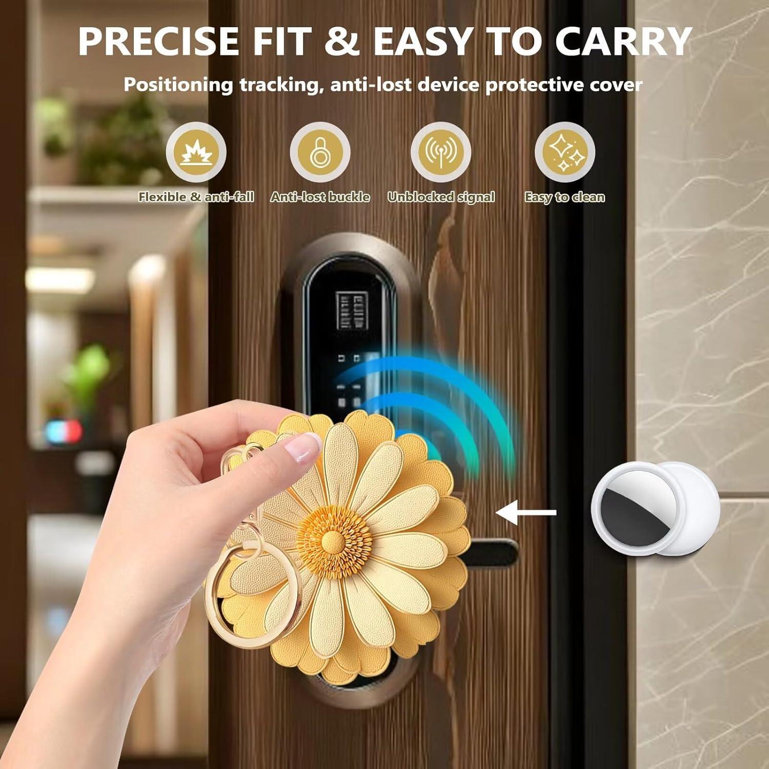 Llavero Decorativo Genérico Funda GPS Cuero PU 8.9x8.9 cm