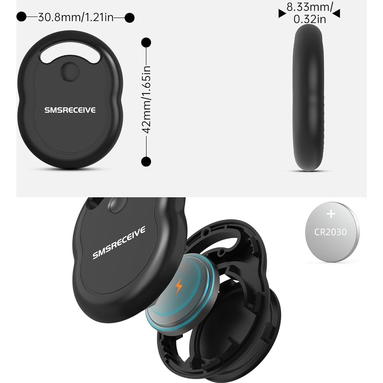 Etiquetas de seguimiento Bluetooth SMSRECEIVE IF01 - Paquete de 4