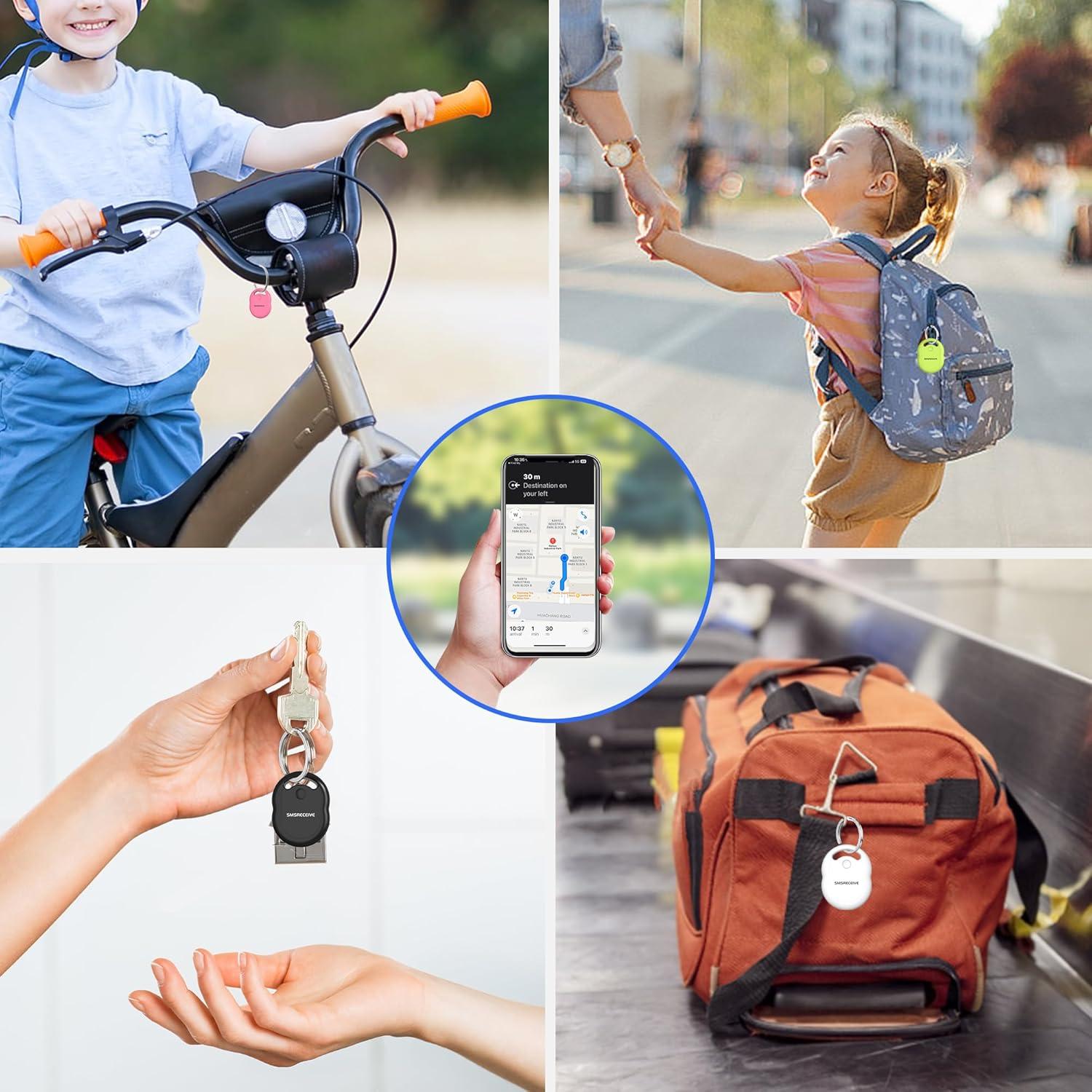 Etiquetas de seguimiento Bluetooth SMSRECEIVE IF01 - Paquete de 4