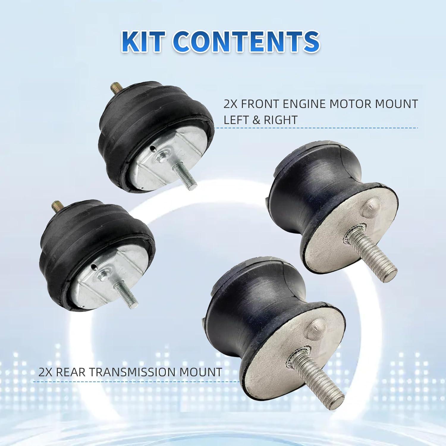 Kit Soporte Motor y Transmisión BMW E36 E46 E85 E86 4 Pcs