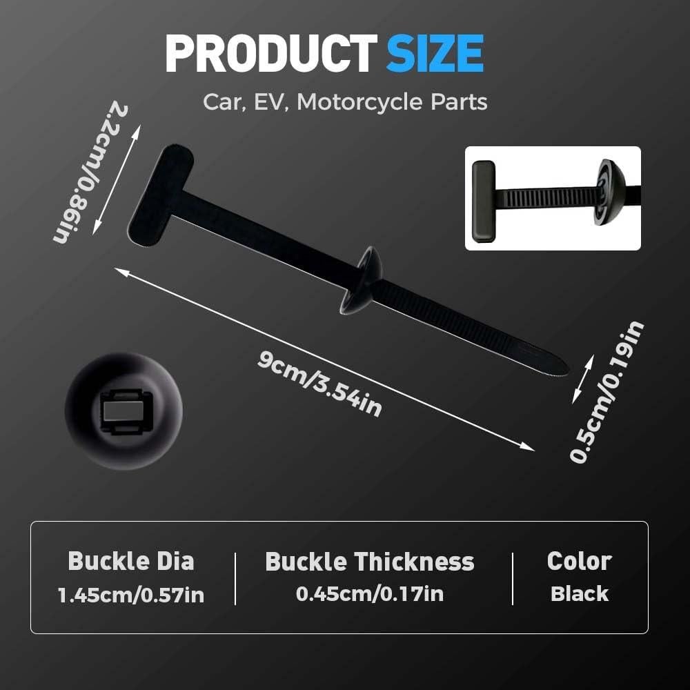 Hebilla de Brida de Cable Nylon FANSUIT 50pcs Autocierre