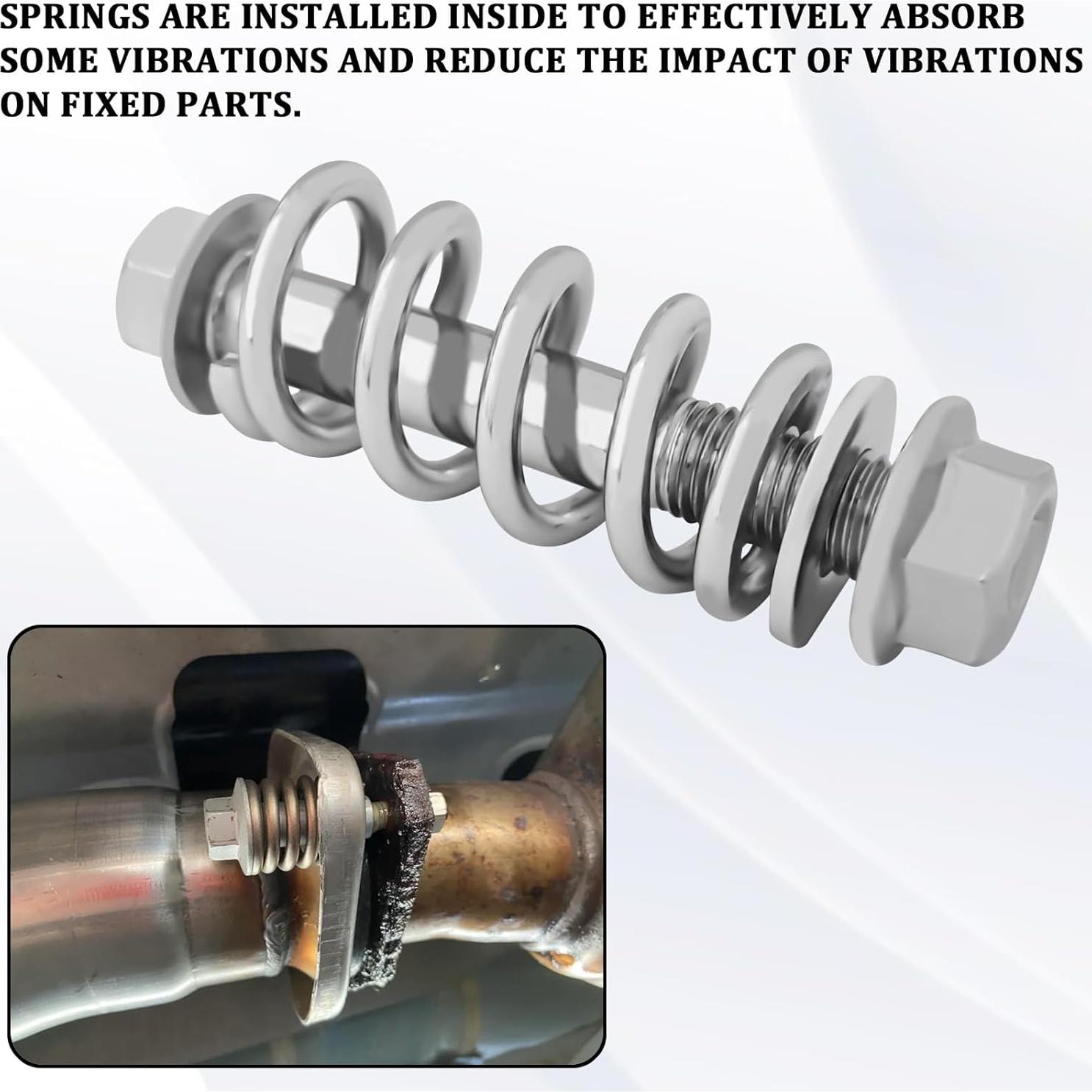 Kit de Tornillos de Colector de Escape QKYS 2PCS M10x1.25