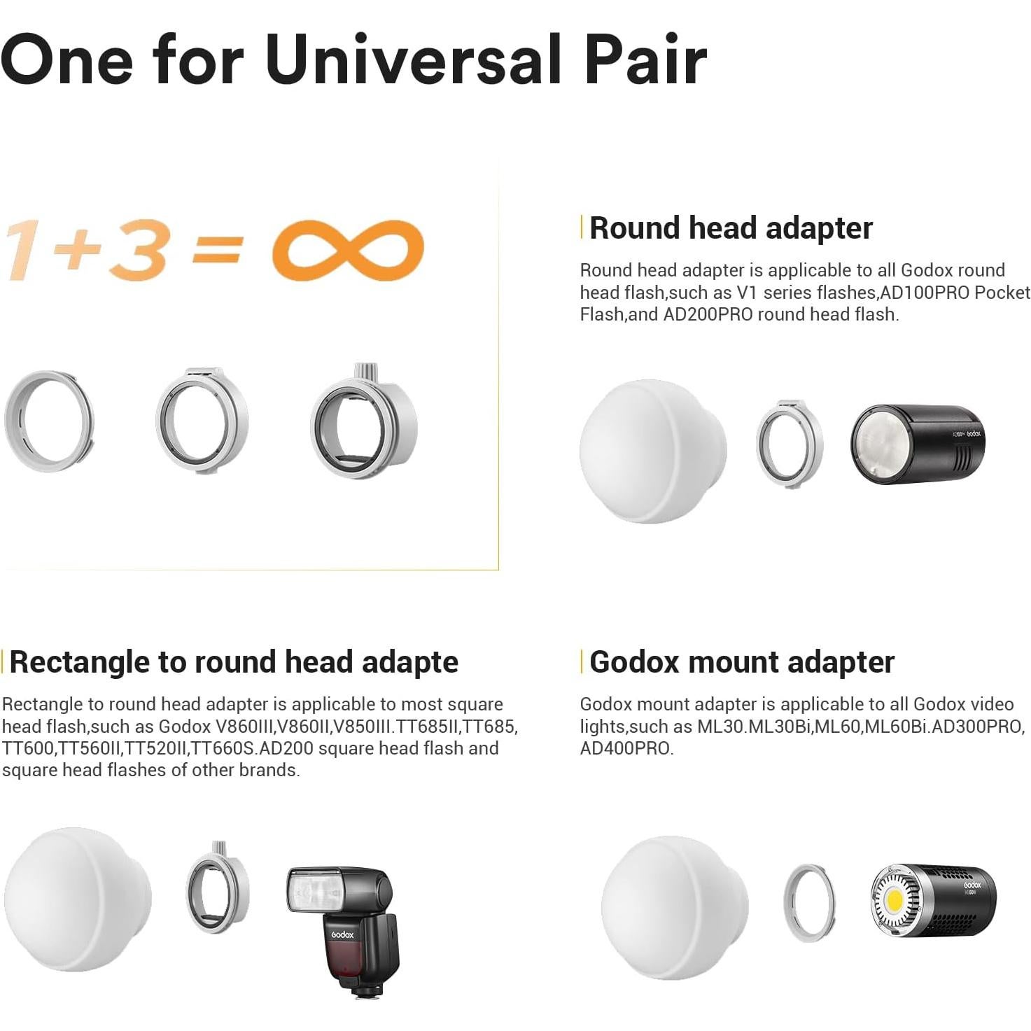 Domo de Difusión Godox ML-CD15 para Flashes Godox