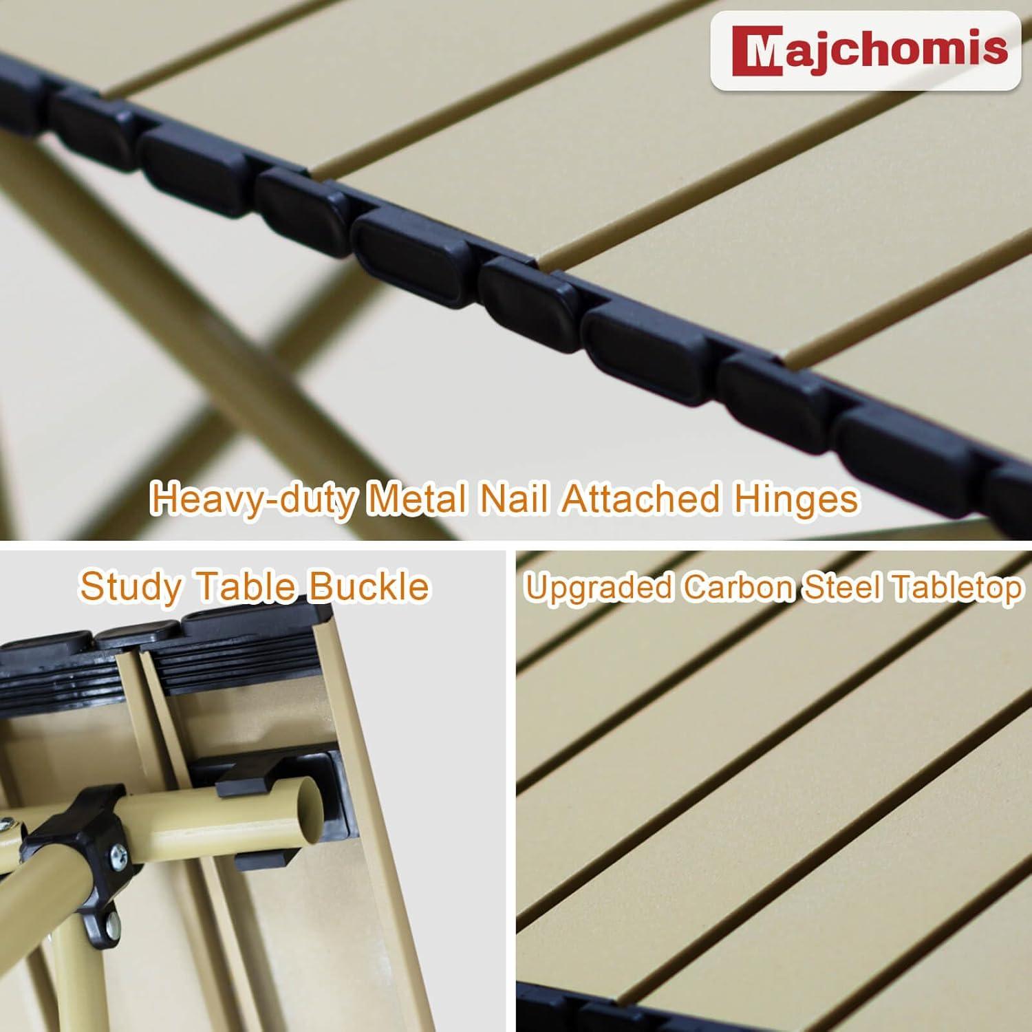 Mesa de Camping Plegable Majchomis 52.8 cm Beige Ultra Ligera