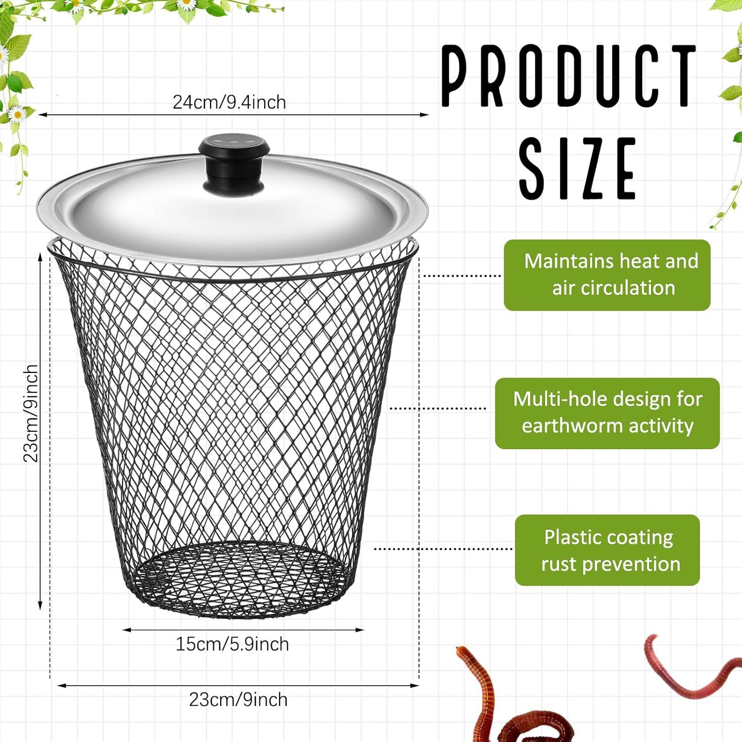 4 Compostores de Gusanos Inground MorningRo 23x23x15cm