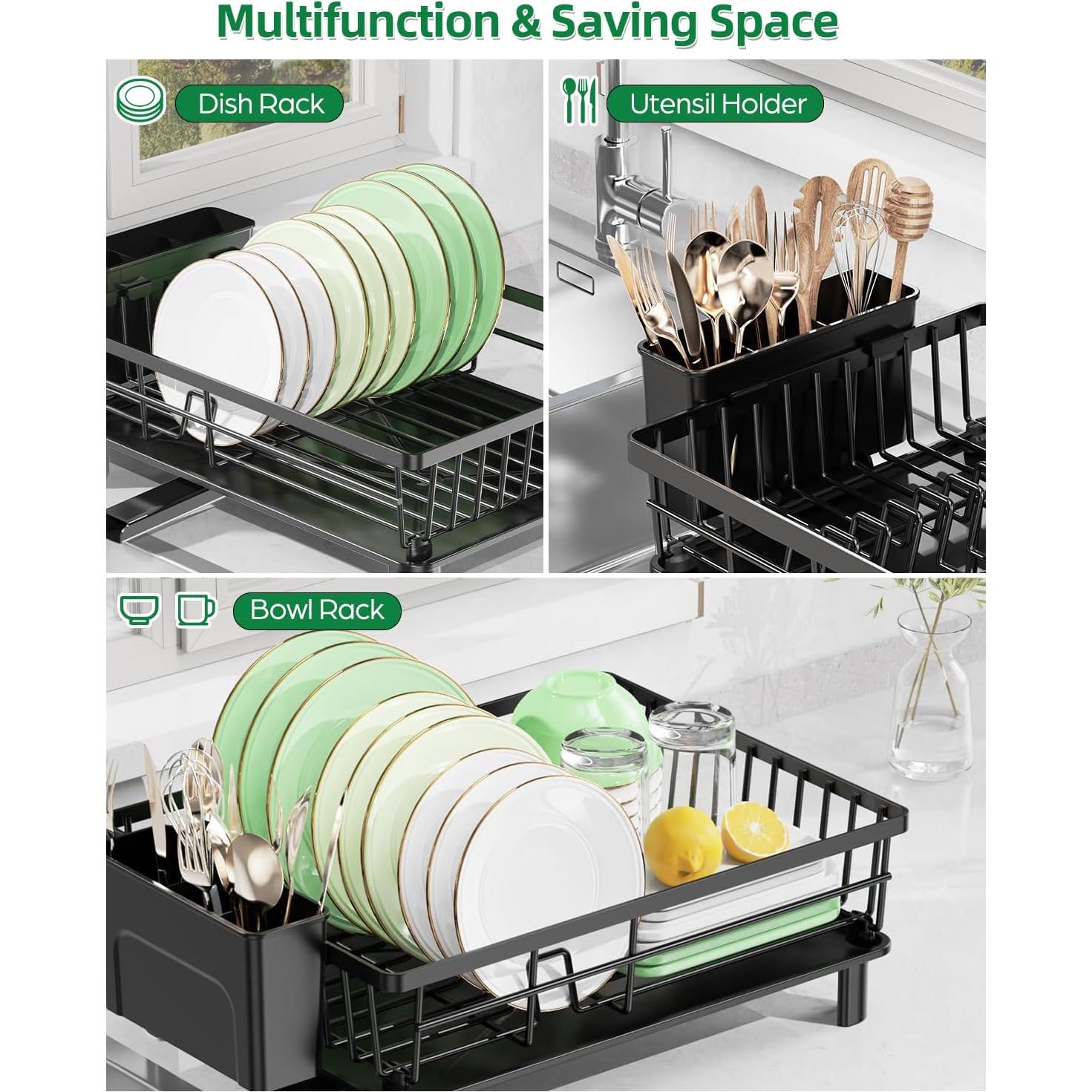 Escurridor de Platos CosyPic de Acero Inoxidable 28x38 cm