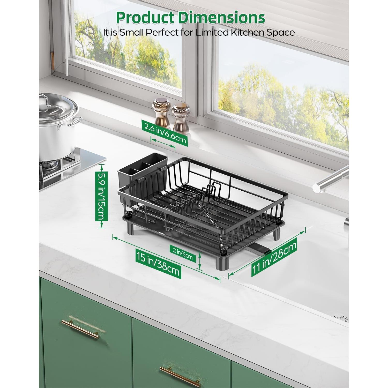 Escurridor de Platos CosyPic de Acero Inoxidable 28x38 cm