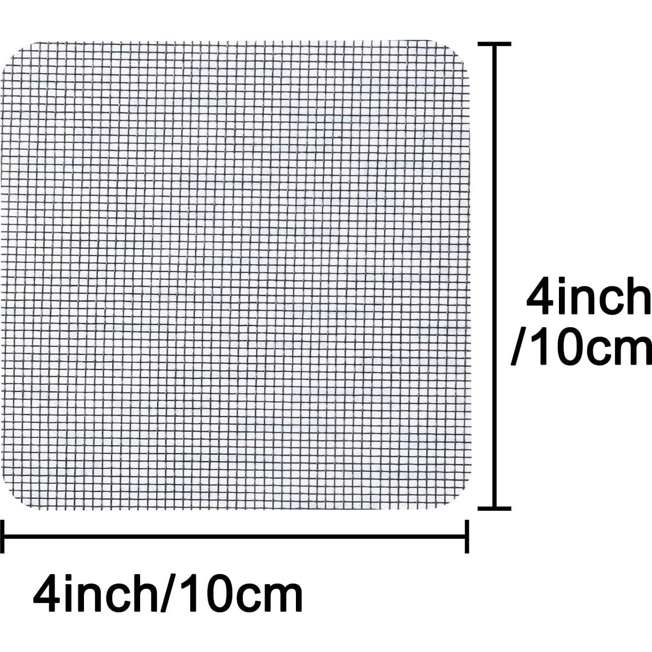 Kit de reparación de pantallas Vakerga 10 parches 10x10cm gris